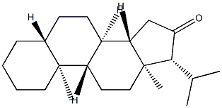 20-Methyl-5α-pregnan-16-one Struktur