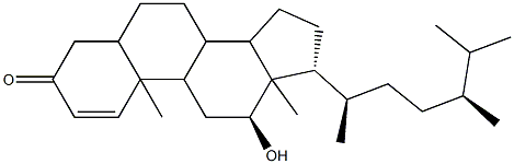 12α-Hydroxy-5β-ergost-1-en-3-one Structure