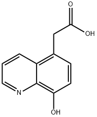 5-Quinolineaceticacid,8-hydroxy-(9CI) Struktur