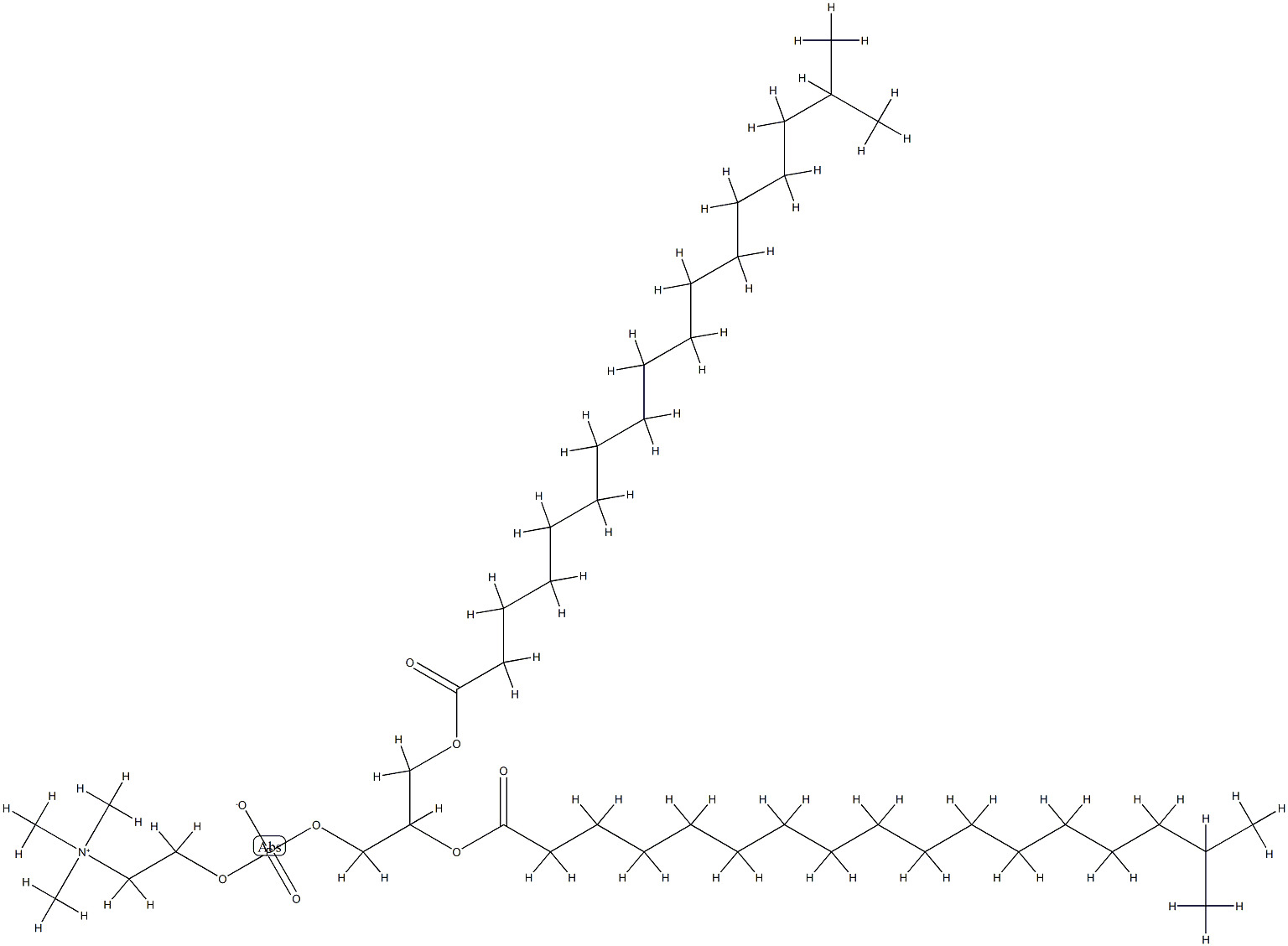 1,2-isostearoylphosphatidylcholine Struktur