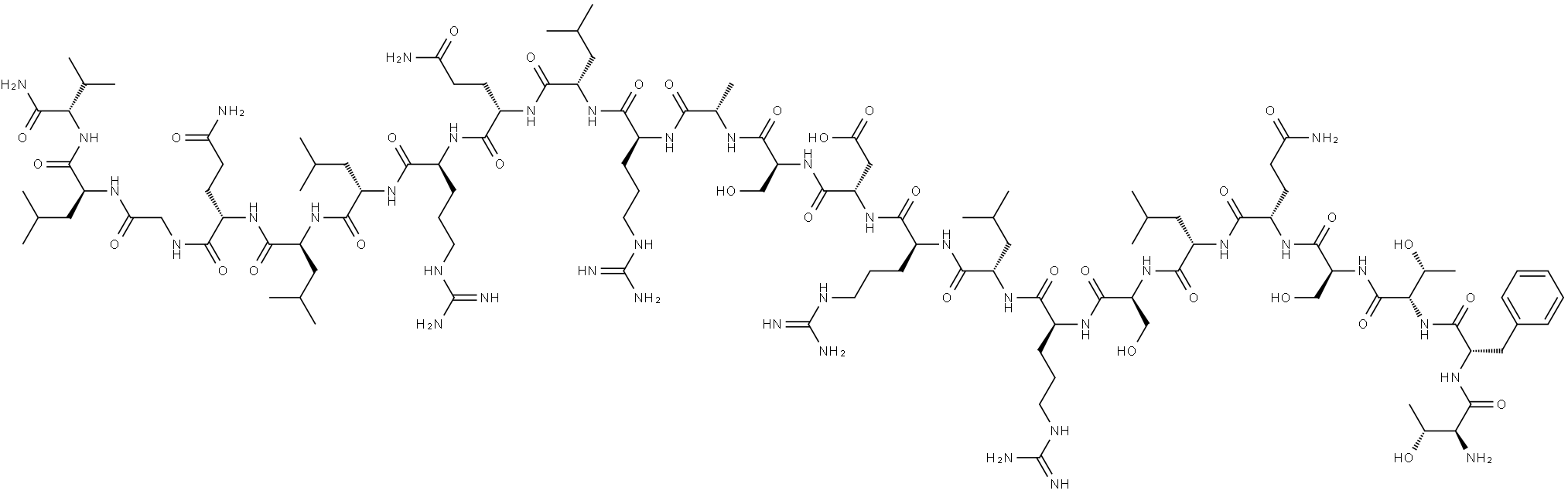 secretin (5-27), Gln(9) Struktur