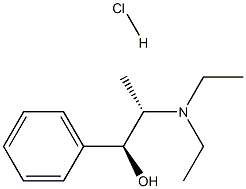 (R*,R*)-(±)-N,N-Diethyl Norephedrine Hydrochloride Struktur