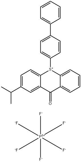 10-(4-聯(lián)苯基)-2-異丙基噻噸酮-10-硫鎓六氟磷酸鹽, 591773-92-1, 結(jié)構(gòu)式