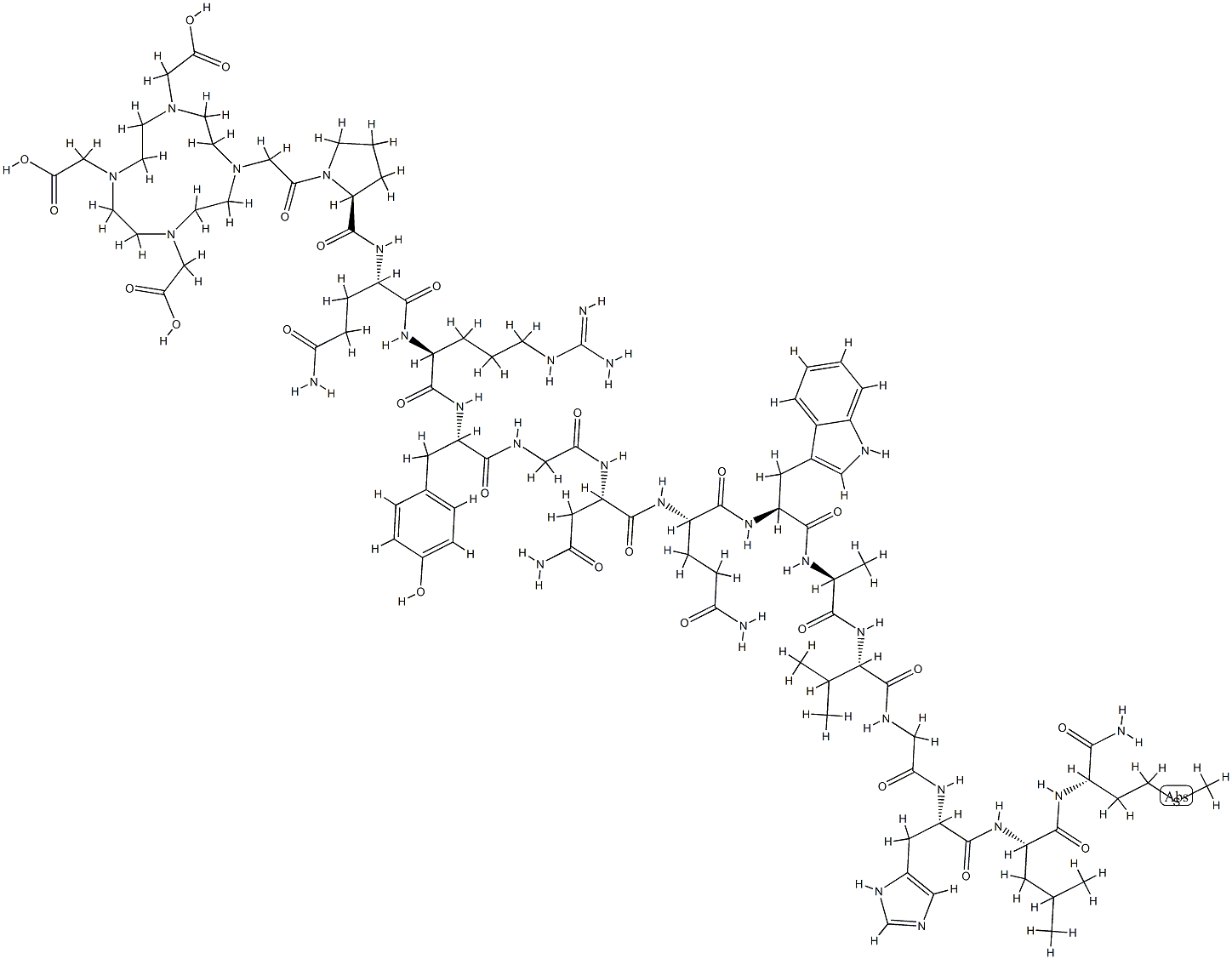 DOTA-bombesin (1-14) Structure