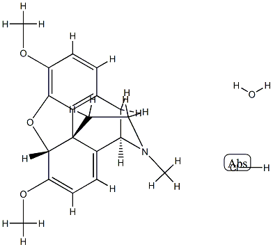 Thebaine hydrochloride monohydrate Struktur