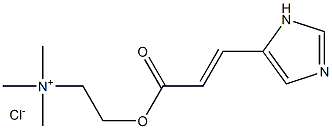 2-[[3-(1H-イミダゾール-4-イル)-1-オキソ-2-プロペニル]オキシ]-N,N,N-トリメチルエタンアミニウム·クロリド 化學(xué)構(gòu)造式