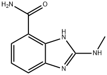 1H-Benzimidazole-4-carboxamide,2-(methylamino)-(9CI) Struktur