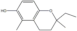 2H-1-Benzopyran-6-ol,2-ethyl-3,4-dihydro-2,5-dimethyl-(9CI) Struktur