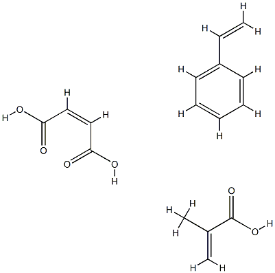 methacrylate maleate styrene copolymer Struktur