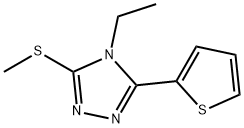 4H-1,2,4-Triazole,4-ethyl-3-(methylthio)-5-(2-thienyl)-(9CI) Struktur