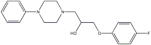 α-[(4-Fluorophenoxy)methyl]-4-phenyl-1-piperazineethanol Struktur