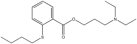 3-(Diethylamino)propyl=o-(butylthio)benzoate Struktur