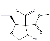 3,3(2H)-Furandicarboxylicacid,2-ethyldihydro-4-methyl-,dimethylester,(2R,4R)-rel-(9CI) Struktur