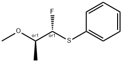Benzene, [[(1R,2R)-1-fluoro-2-methoxypropyl]thio]-, rel- (9CI) Struktur