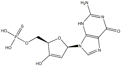 guanosine-3',5'-cyclic phosphorothioate Struktur