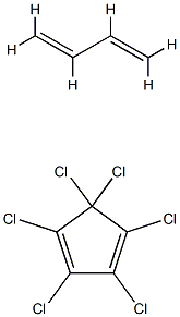 1,2,3,4,5,5-Hexachloro-1,3-cyclopentadiene adduct with 1,3-butadiene homopolymer Struktur