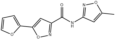 3-Isoxazolecarboxamide,5-(2-furanyl)-N-(5-methyl-3-isoxazolyl)-(9CI) Struktur