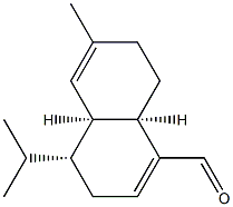 (4R)-3,4,4aα,7,8,8aα-Hexahydro-6-methyl-4-isopropyl-1-naphthalenecarbaldehyde Struktur