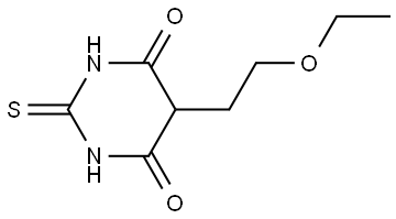 5-(2-ethoxyethyl)-2-sulfanylidene-1,3-diazinane-4,6-dione Struktur