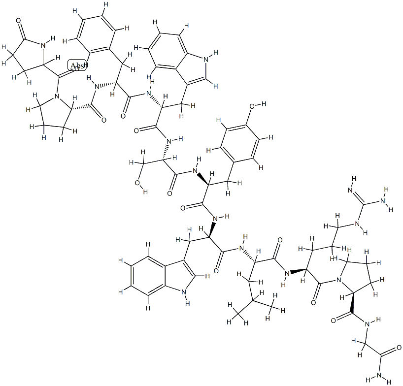 LHRH, Pro(1)-Phe(2)-Trp(3,6)- Struktur