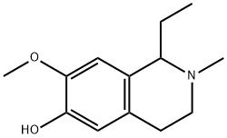 6-Isoquinolinol,1-ethyl-1,2,3,4-tetrahydro-7-methoxy-2-methyl-(9CI) Struktur
