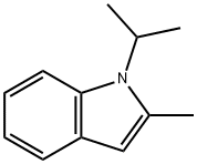 1H-Indole,2-methyl-1-(1-methylethyl)-(9CI) Struktur