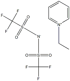 1-ETHYLPYRIDINIUM BIS(TRIFLUOROMETHYLSULFONYL)IMIDE Struktur