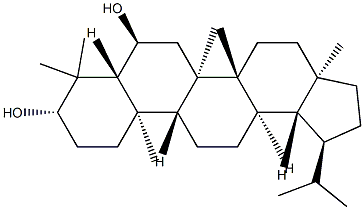 Lupane-3β,6α-diol Struktur
