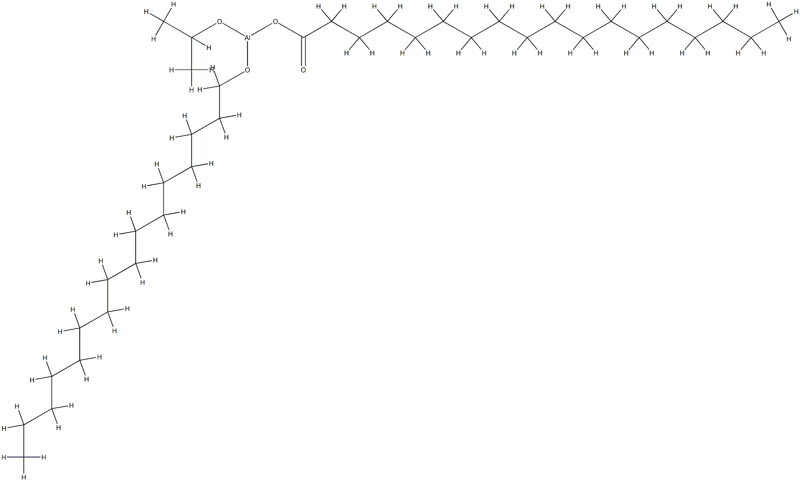(hexadecan-1-olato)(octadecanoato-O)(propan-2-olato)aluminium Struktur