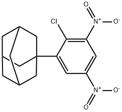 1-(2-Chloro-3,5-dinitrophenyl)tricyclo[3.3.1.13,7]decane Struktur
