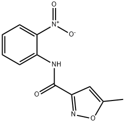 3-Isoxazolecarboxamide,5-methyl-N-(2-nitrophenyl)-(9CI) Struktur