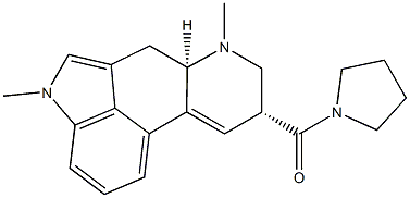 1-[(9,10-Didehydro-1,6-dimethylergolin-8β-yl)carbonyl]pyrrolidine Struktur