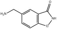 1,2-Benzisoxazol-3(2H)-one,5-(aminomethyl)-(9CI) Struktur