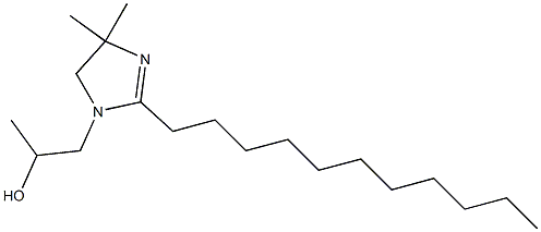 α,4,4-Trimethyl-2-undecyl-2-imidazoline-1-ethanol Struktur