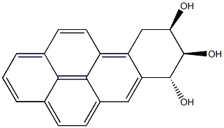 7,8,9,10-Tetrahydrobenzo[a]pyrene-7α,8β,9β-triol Struktur