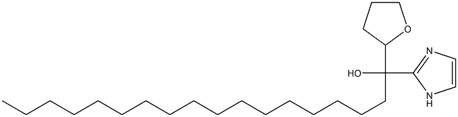 α-Heptadecyl-α-(tetrahydrofuran-2-yl)-1H-imidazole-2-methanol Struktur