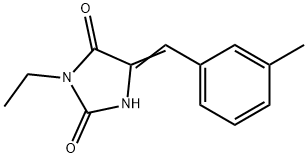 2,4-Imidazolidinedione,3-ethyl-5-[(3-methylphenyl)methylene]-(9CI) Struktur