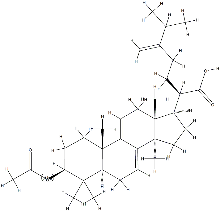 Dehydroeburicoic acid monoacetate Struktur