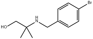 2-{[(4-bromophenyl)methyl]amino}-2-methylpropan-1-ol Struktur