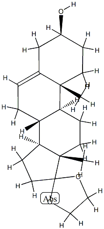 5-ANDROSTEN-3Β-OL-17-ONE ETHYLENEKETAL, 7745-40-6, 結(jié)構(gòu)式
