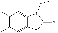2(3H)-Benzothiazolimine,3-ethyl-5,6-dimethyl-(9CI) Struktur