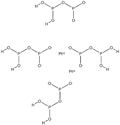 tetrakis(pyrophosphito)diplatinate(II) Struktur