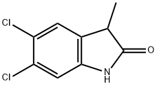 2H-Indol-2-one,5,6-dichloro-1,3-dihydro-3-methyl-(9CI) Struktur