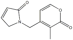 2H-Pyrrol-2-one,1,5-dihydro-1-[(3-methyl-2-oxo-2H-pyran-4-yl)methyl]-(9CI) Structure
