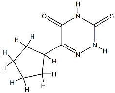 1,2,4-Triazin-5(2H)-one,6-cyclopentyl-3,4-dihydro-3-thioxo-(9CI) Struktur