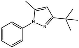 3-(1,1-Dimethylethyl)-5-methyl-1-phenyl-1H-pyrazole Struktur