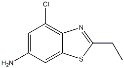 6-Benzothiazolamine,4-chloro-2-ethyl-(9CI) Struktur