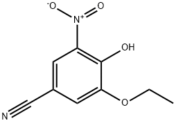 Benzonitrile, 3-ethoxy-4-hydroxy-5-nitro- Struktur
