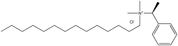 Nalpha-Methylbenzyl-N,N-dimethylmyristylammonium Struktur