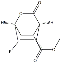 2-Oxabicyclo[2.2.2]oct-7-ene-5-carboxylicacid,7-fluoro-3-oxo-,methylester,(1R,4S,5S)-rel-(9CI) 結(jié)構(gòu)式